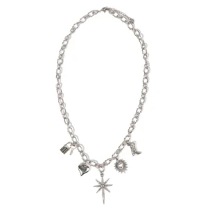 Collier argenté pimpante