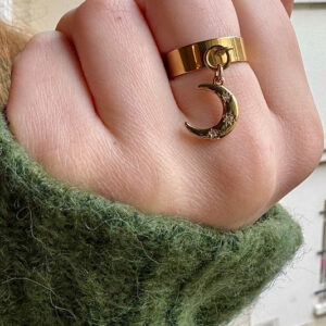 Bague à charms Lune