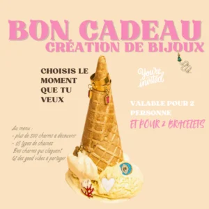 Bon cadeau bracelets pour 2 personnes
