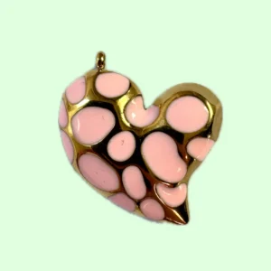 Charms coeur rose